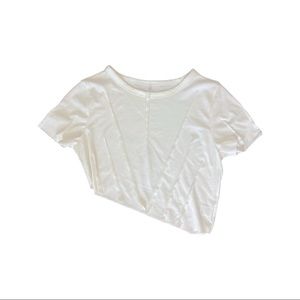 White asymmetrical shirt